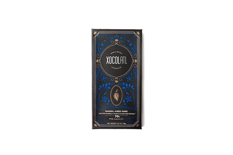 Barrel Aged Whiskey and Dark Chocolate Bar