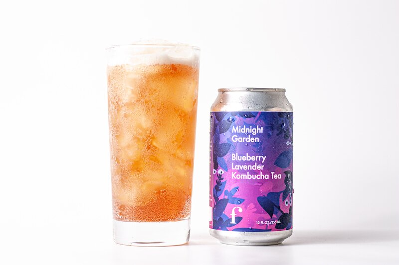 Blueberry Lavender Kombucha Tea