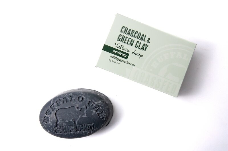 Charcoal & Green Clay Tallow Soap