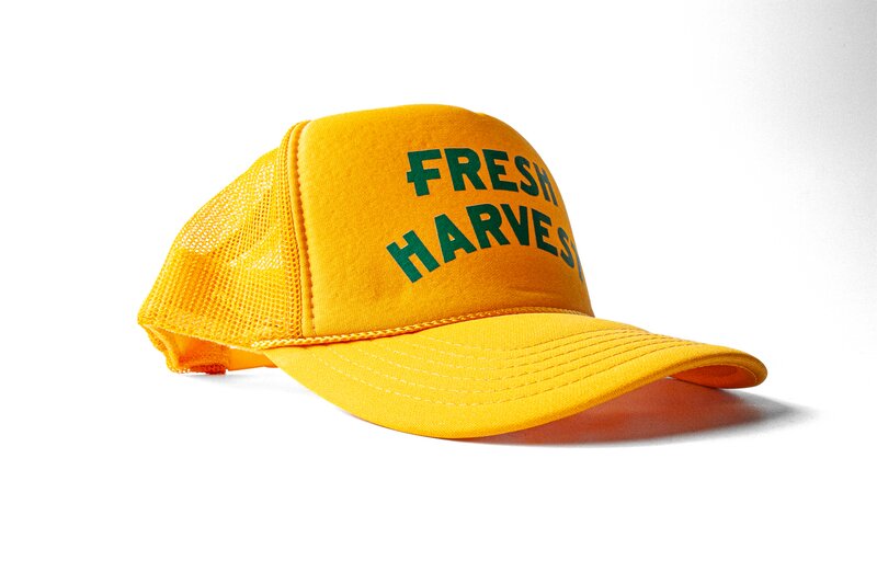 Fresh Harvest Yellow Trucker Hat 2