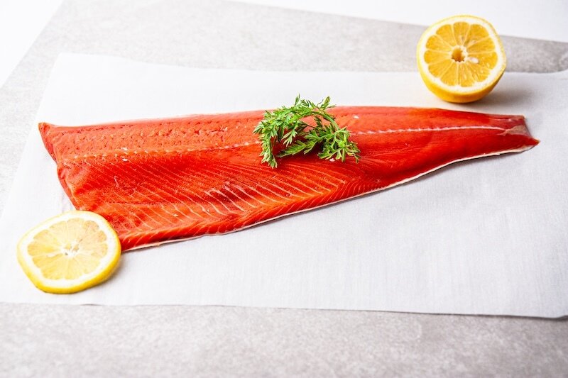 Whole Fillet Wild Alaskan Sockeye Salmon