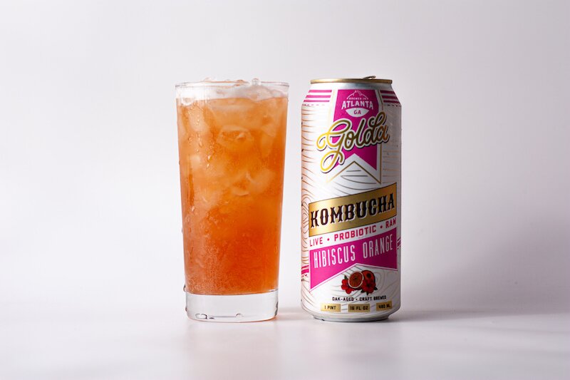 Hibiscus Orange Kombucha