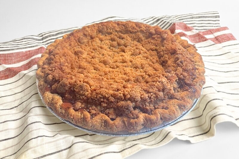 Peach Crumble Pie