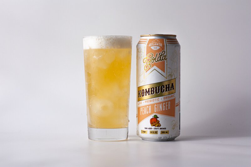 Peach Ginger Kombucha