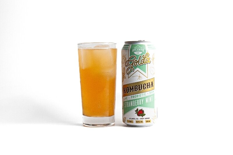 Strawberry Mint Kombucha