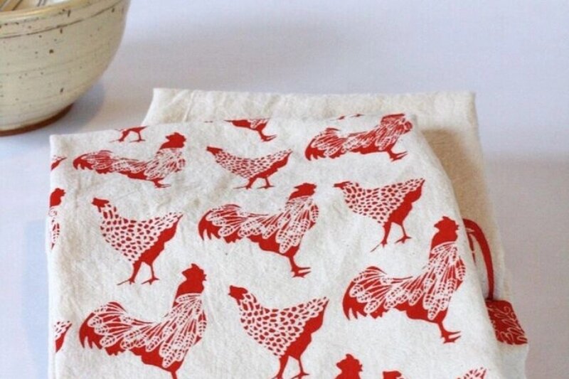 Chicken Cotton Tea Towel