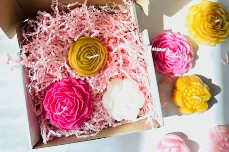 Flower Candle Gift Box