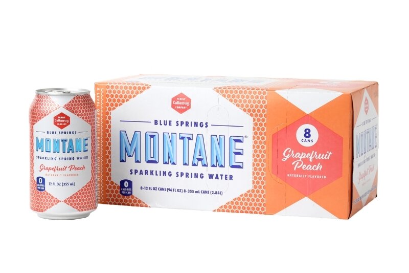 Case of Grapefruit Peach Sparkling Water