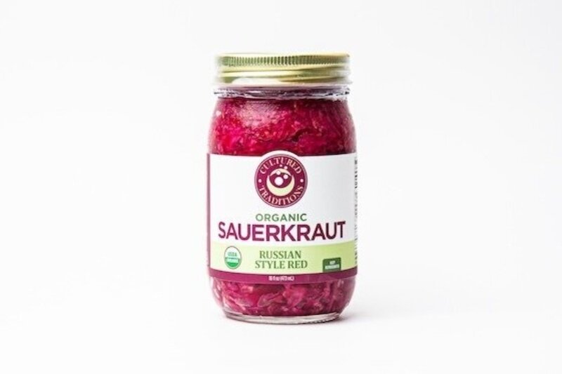 Organic Russian Red Sauerkraut