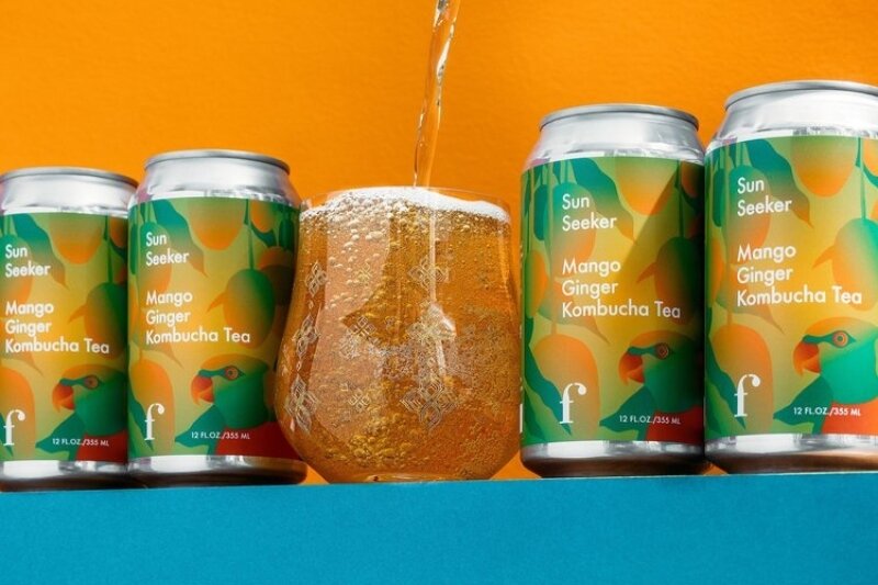 Mango Ginger Kombucha Tea 2