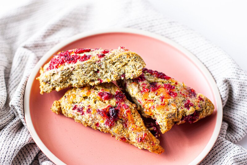 Cranberry-Orange Poppyseed Scone